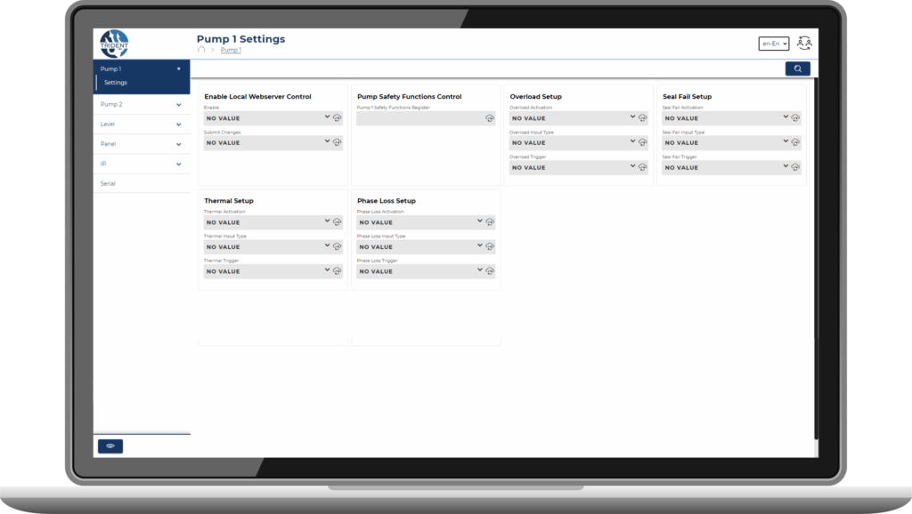 Laptop with Pacific 2.0 web server.