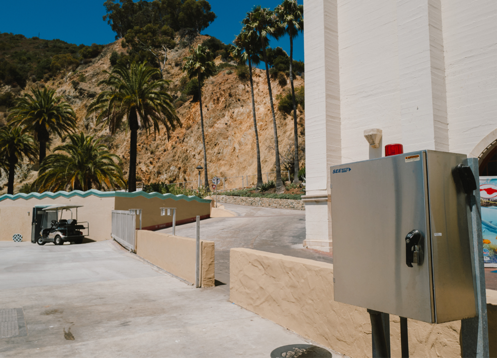Hydra control panel on jobsite.
