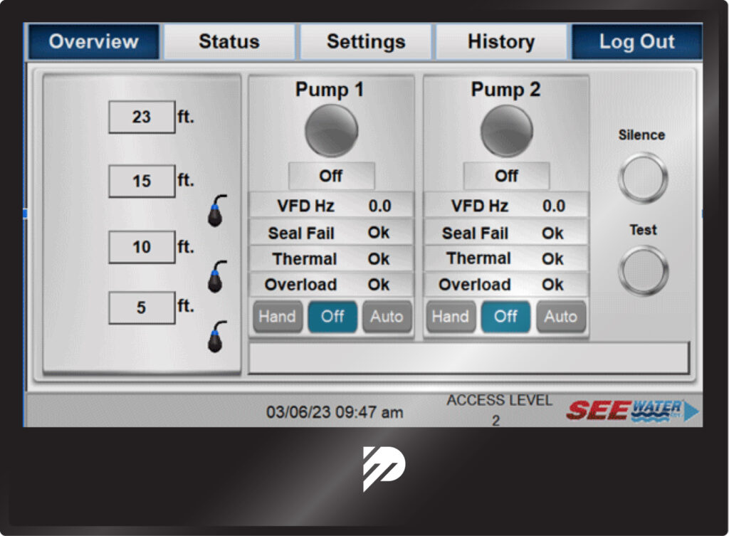 see water hydra hmi screens 01 overview