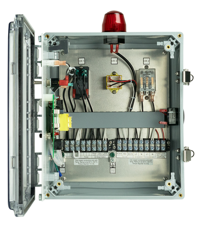 Liquid Smart® Oil/Water Pump Control Panel, 120/208/240 VAC (OSSIM-30-OR-X) see water liquid smart ossim 30 or inside