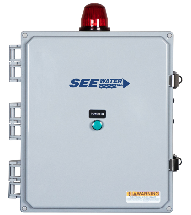 SIM-A Three-Phase Simplex Pump Control Panel with High-Level Alarm, 208/240/480 VAC (SIM-A3-X) see water sim a3 front