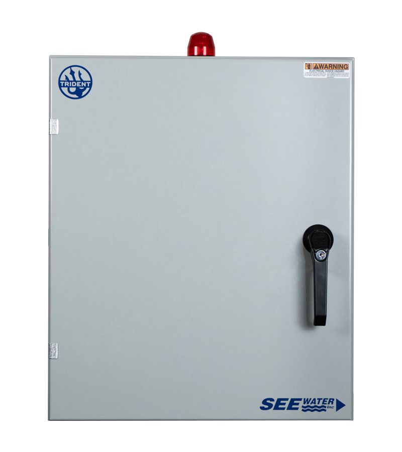 Trident® Industrial PLC Pump Control Panel see water trident front