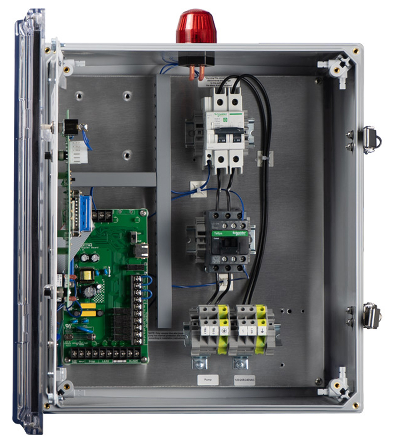 WS Series® Single-Phase Simplex Float-Operated Pump Control Panel, 120/208/240 VAC (WS1P-TP-10XX) see water ws1p tp 100x inside