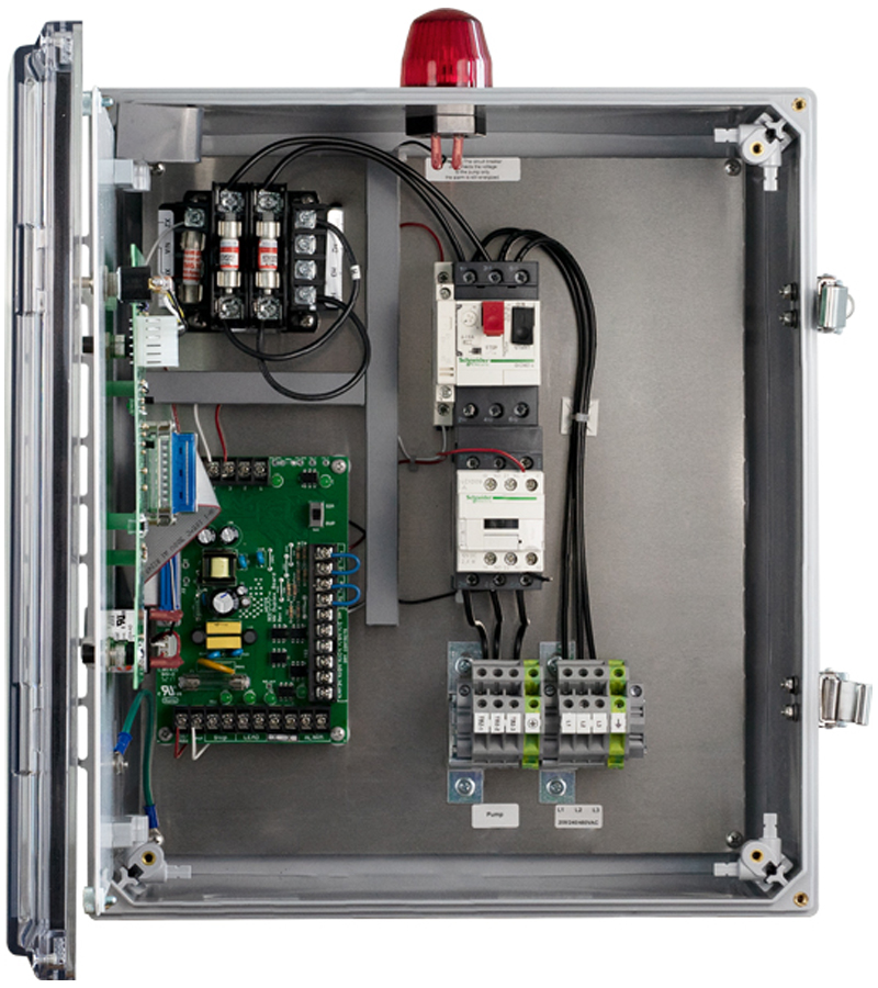 WS Series® Three-Phase Simplex Float-Operated Pump Control Panel, 208/240/480 VAC (WS3P-TP-30XX) see water ws3p tp inside